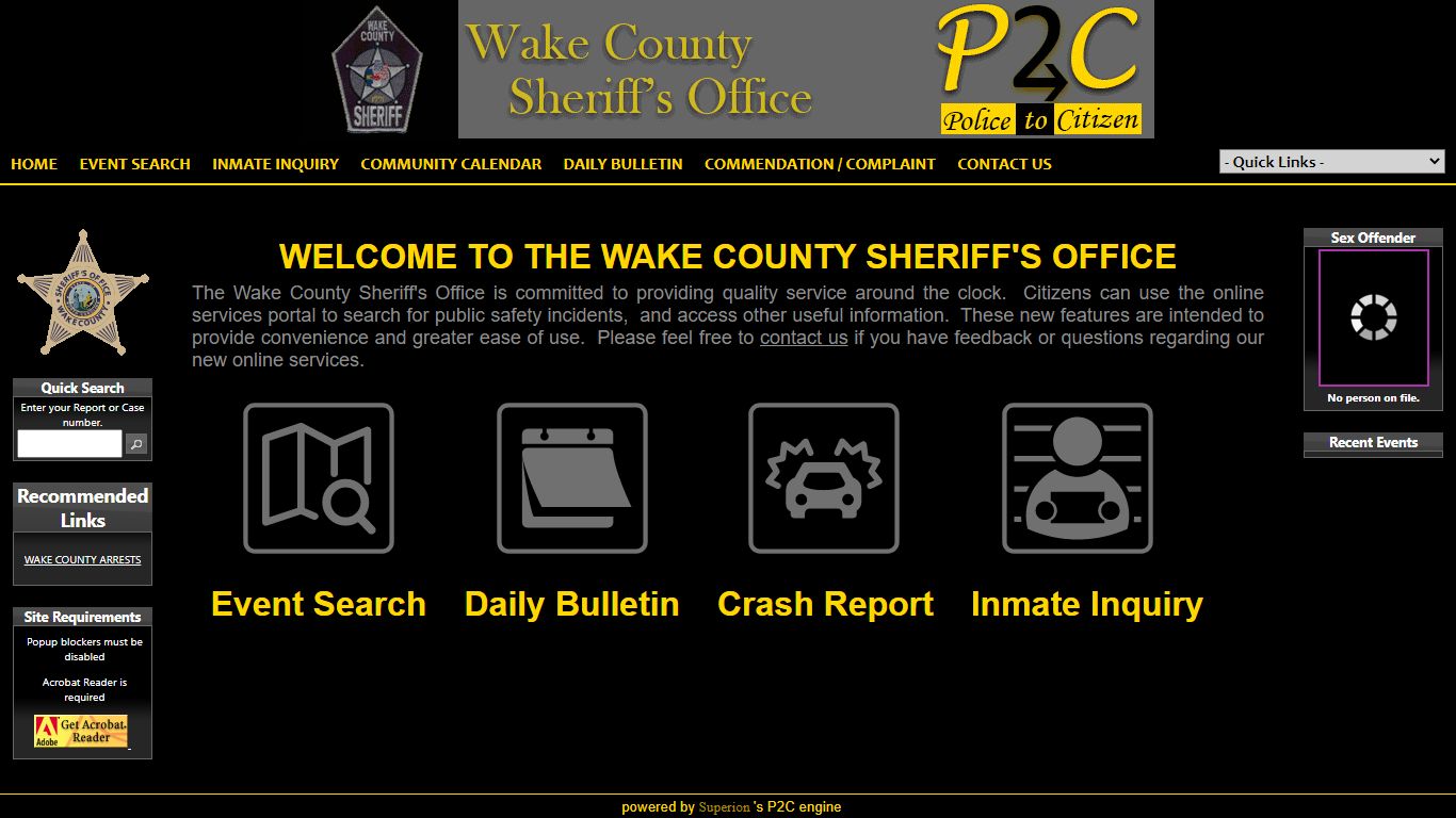Arrests - Wake County Sheriff's Office P2C