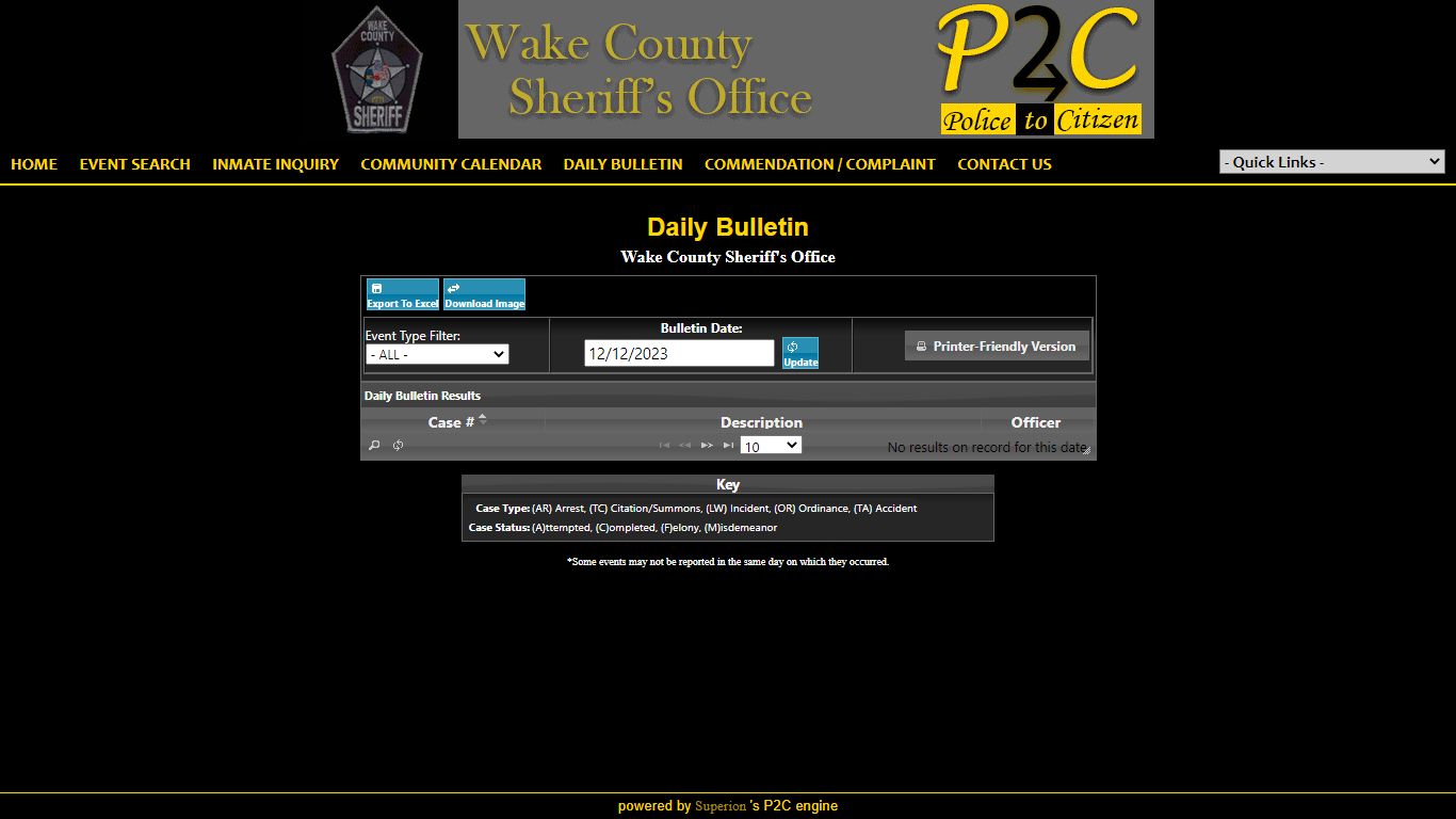 Wake County Sheriff's Office P2C